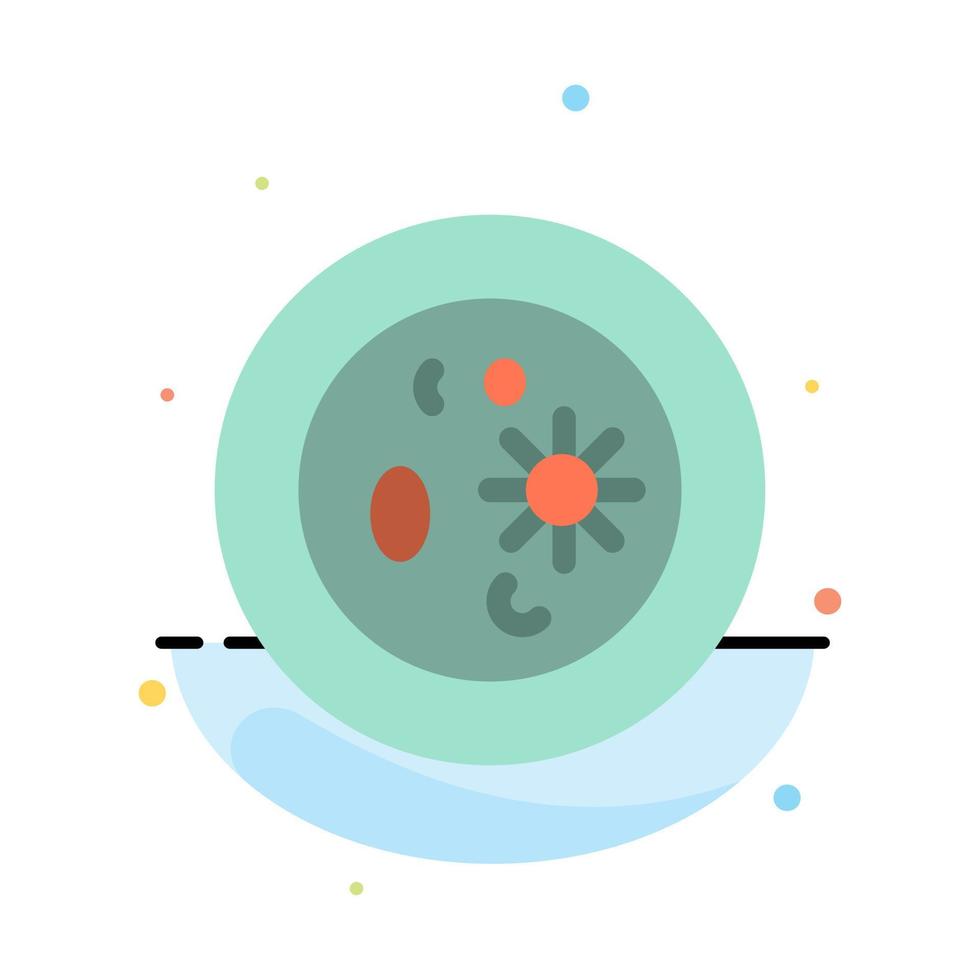 biochemie biologie chemie schotel laboratorium abstract vlak kleur icoon sjabloon vector