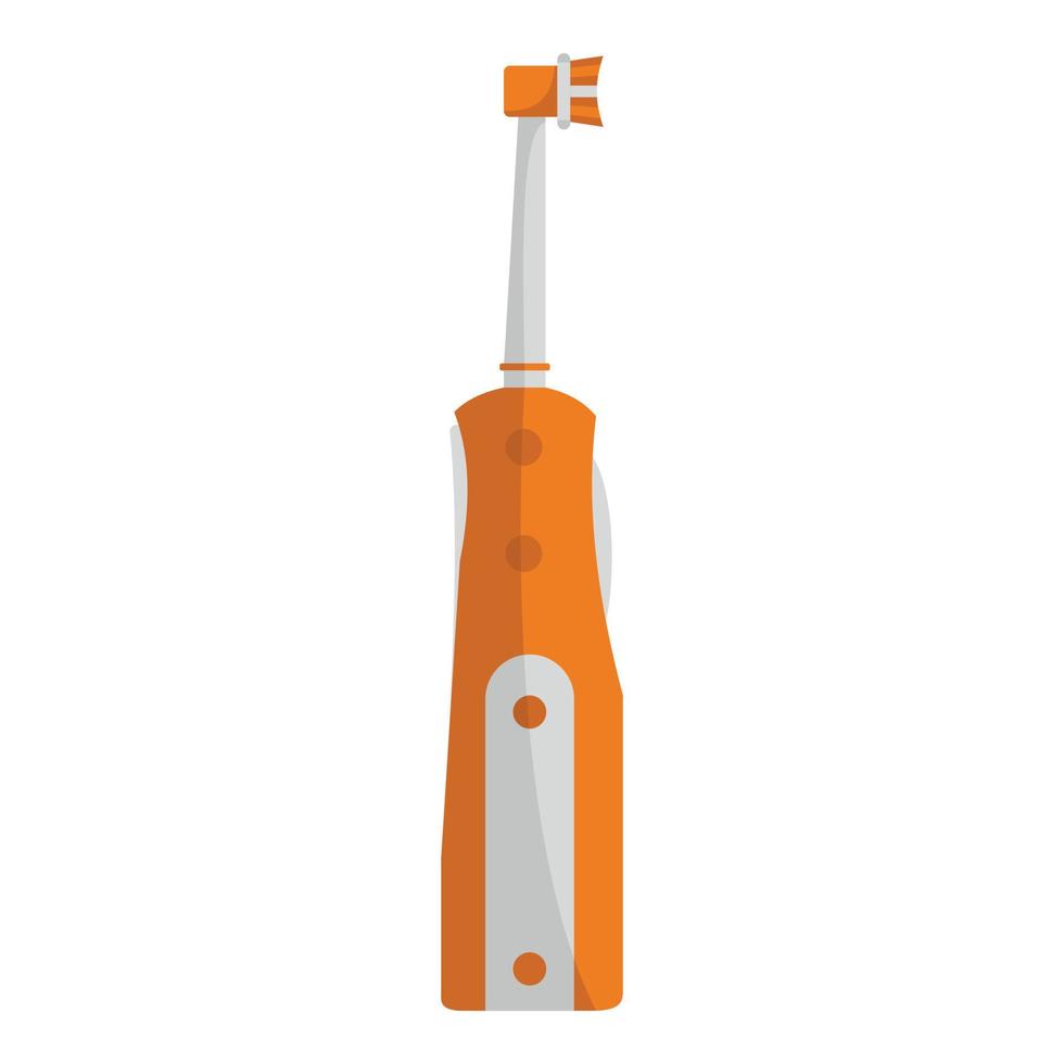 beschermen tandenborstel icoon, vlak stijl vector