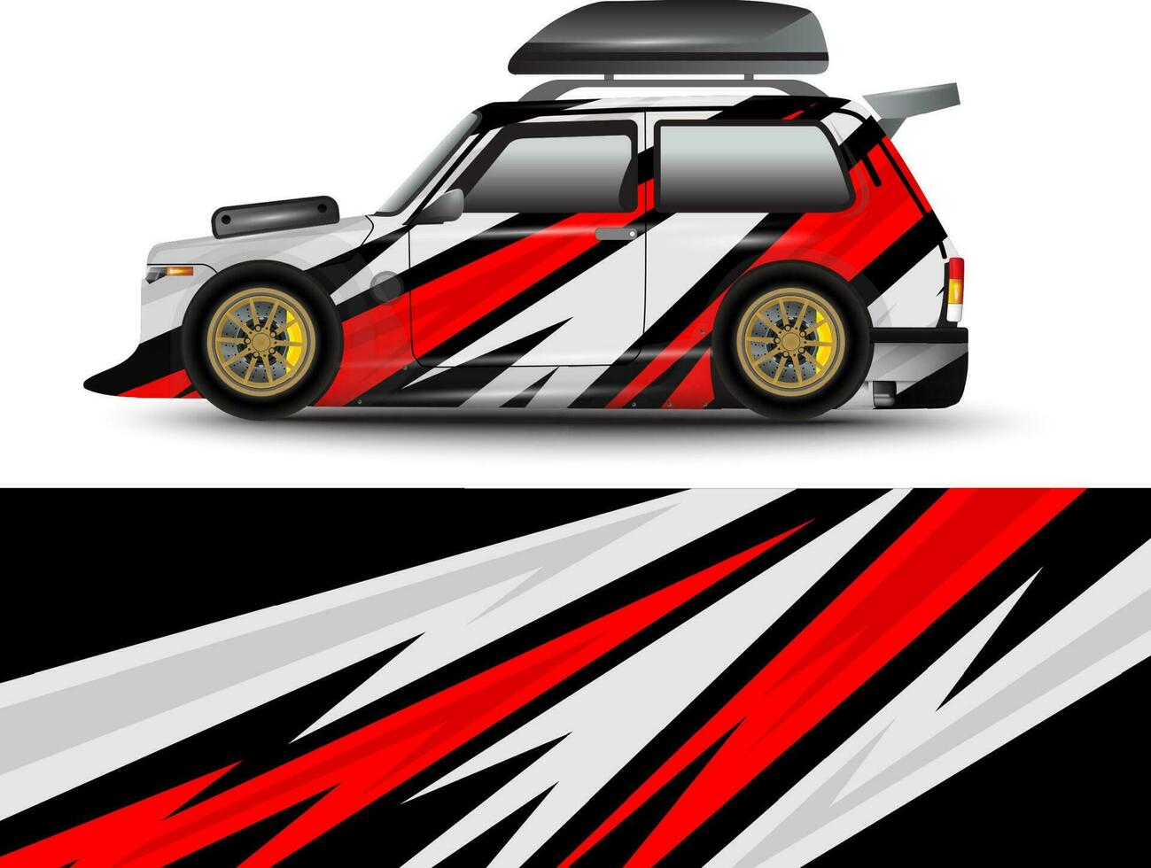 vector racing achtergrond voor mini camper auto inpakken stickers en meer