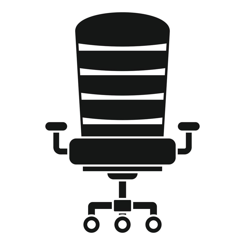 modern bureau stoel icoon, gemakkelijk stijl vector