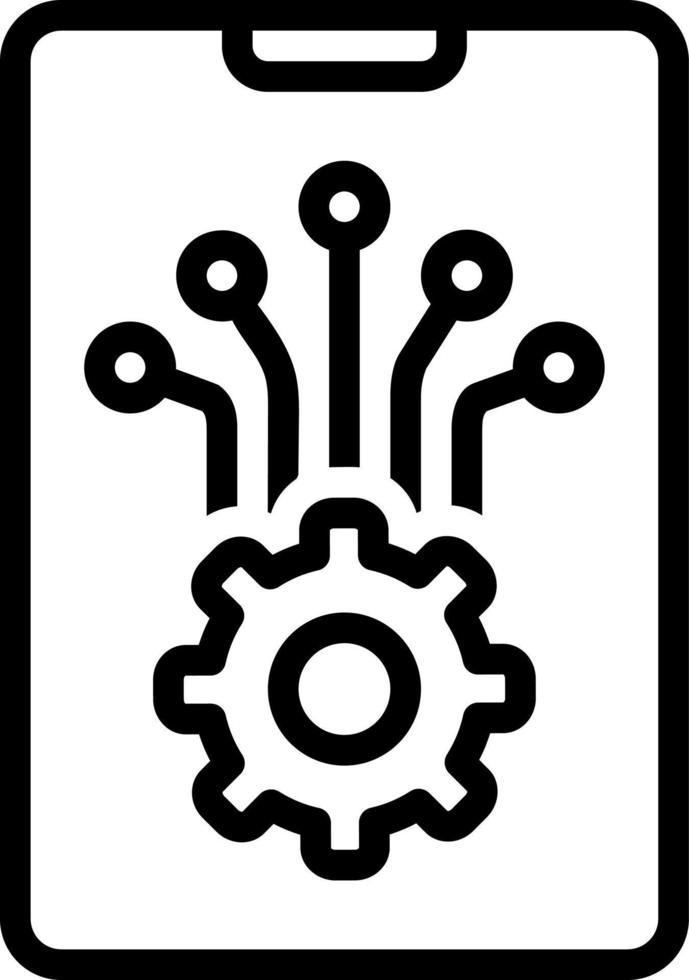 lijnpictogram voor software vector