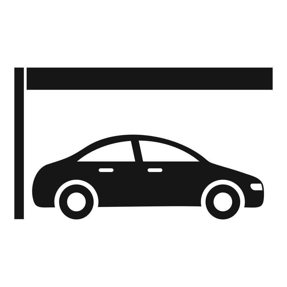 auto ondergronds parkeren icoon, gemakkelijk stijl vector