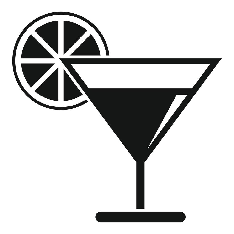 bar cocktail icoon, gemakkelijk stijl vector