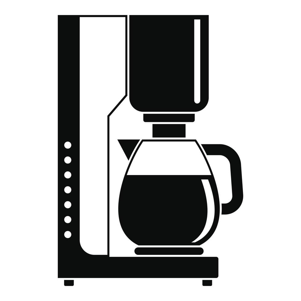 koffie maker icoon, gemakkelijk stijl vector