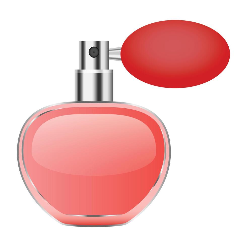 retro parfum fles model, realistisch stijl vector