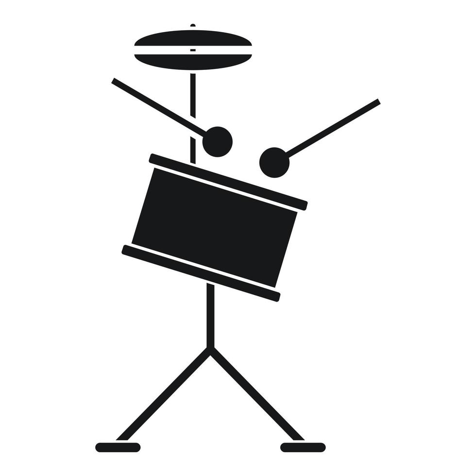 rots drums icoon, gemakkelijk stijl vector