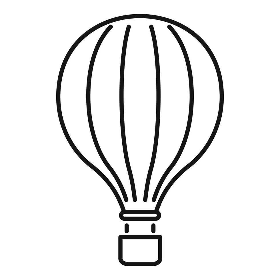 carnaval lucht ballon icoon, schets stijl vector