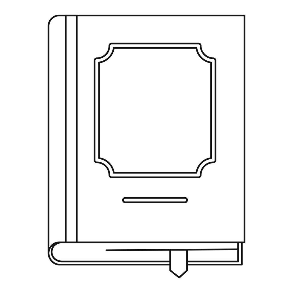 klasboek icoon, schets stijl. vector