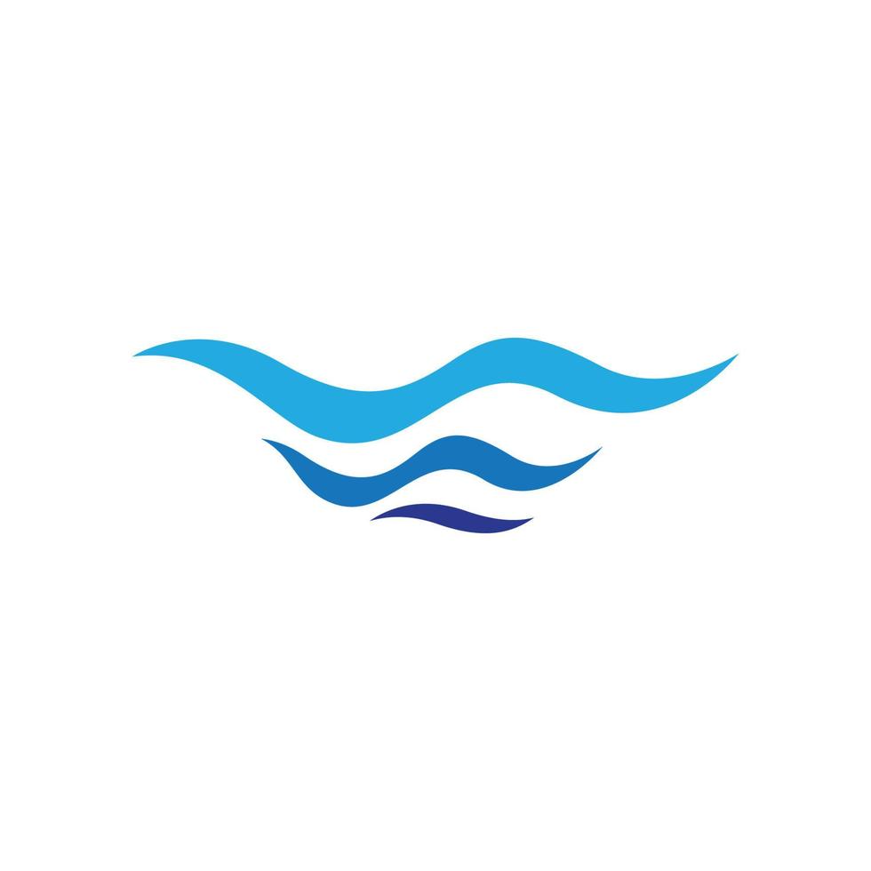 water wave logo afbeeldingen vector