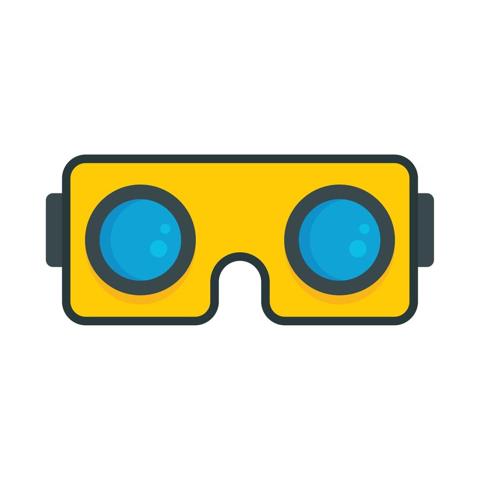 smartphone spel stofbril icoon, vlak stijl vector