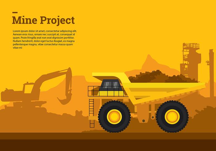 Big Dump Truck Gratis Vector