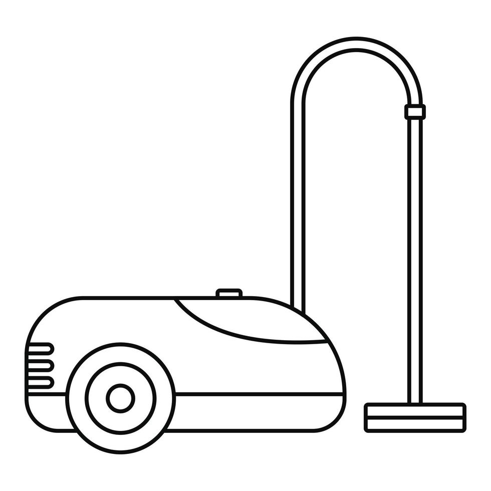 wassen vacuüm schoonmaakster icoon, schets stijl vector