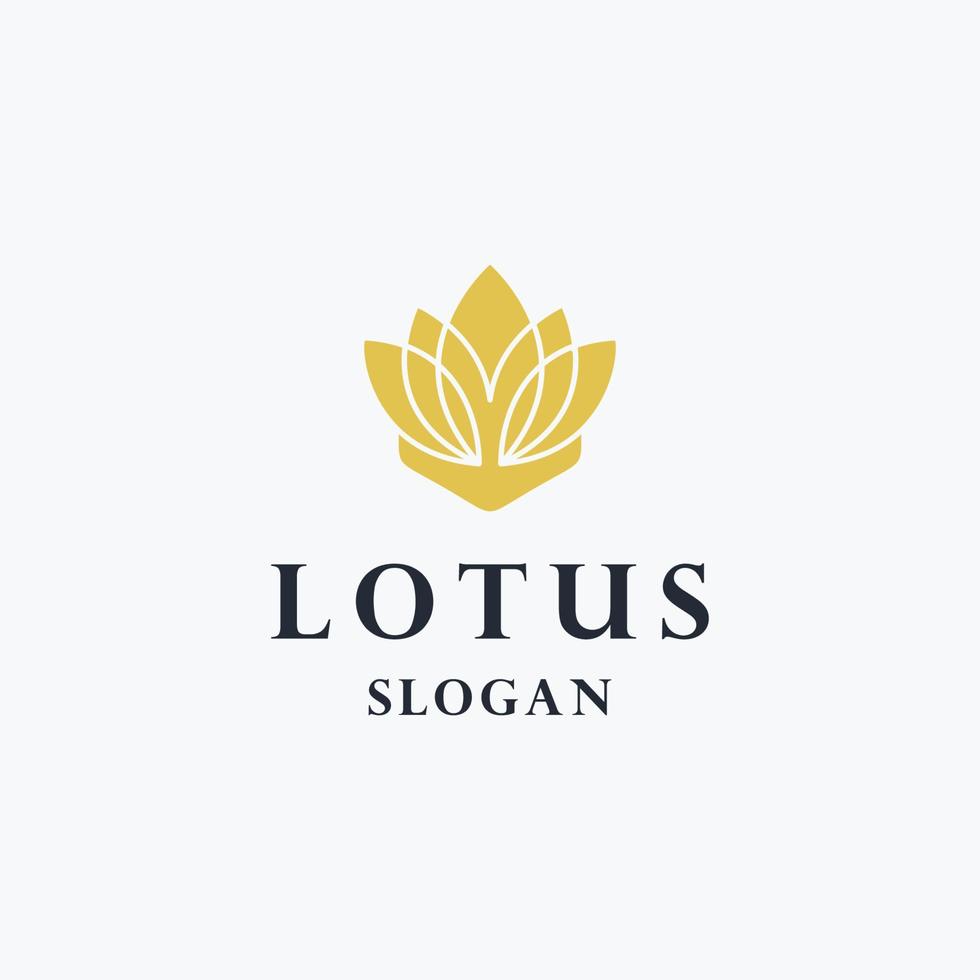 elegant lotus logo-ontwerp, creatieve moderne logo's ontwerpen vector illustratie sjabloon