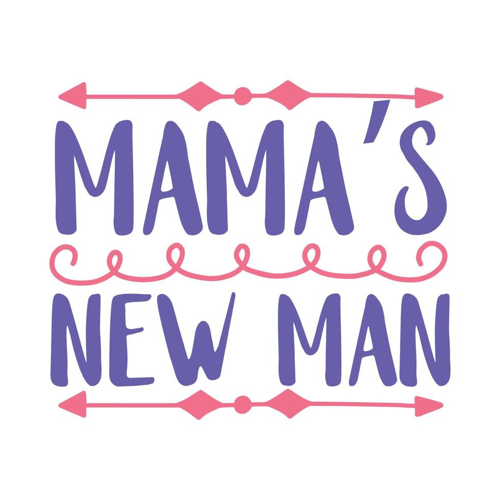 mama's nieuw Mens vector illustratie met hand getekend belettering Aan structuur achtergrond prints en affiches. kalligrafische krijt ontwerp