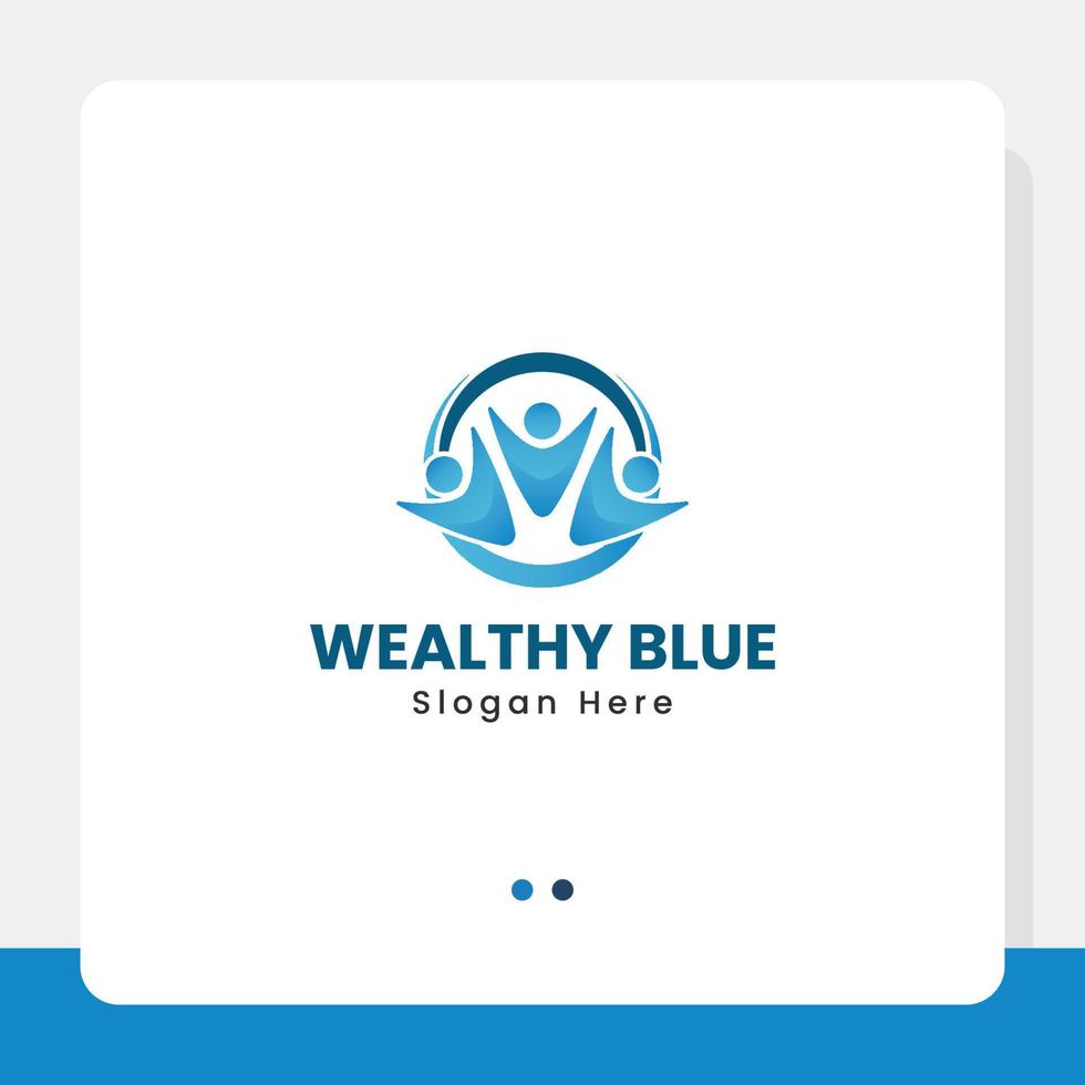 rijk blauw logo vector