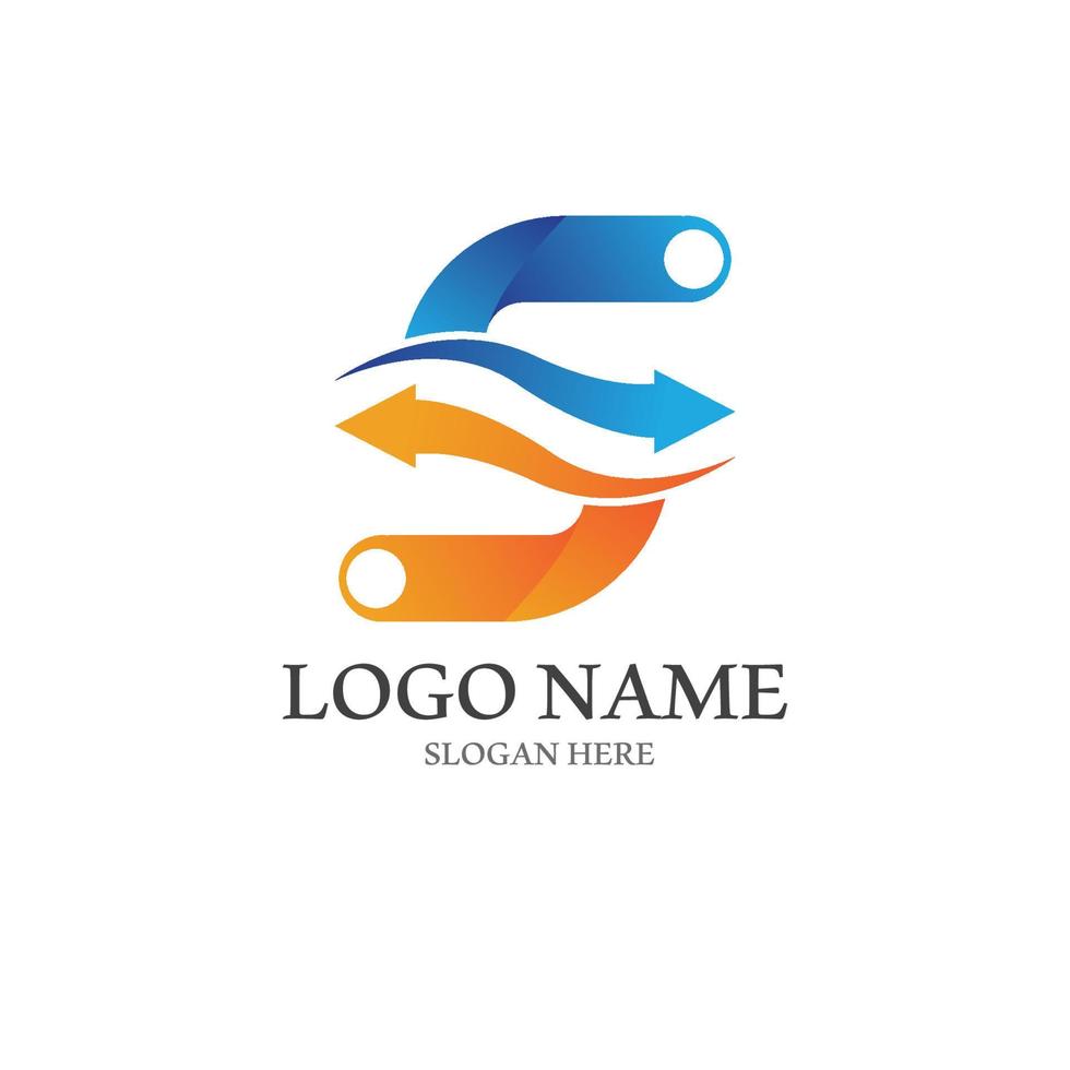 zakelijk zakelijk s-logo-ontwerp vector
