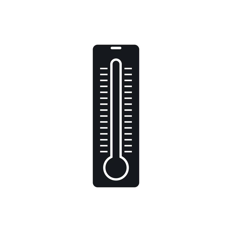 thermometer icoon, gemakkelijk stijl vector