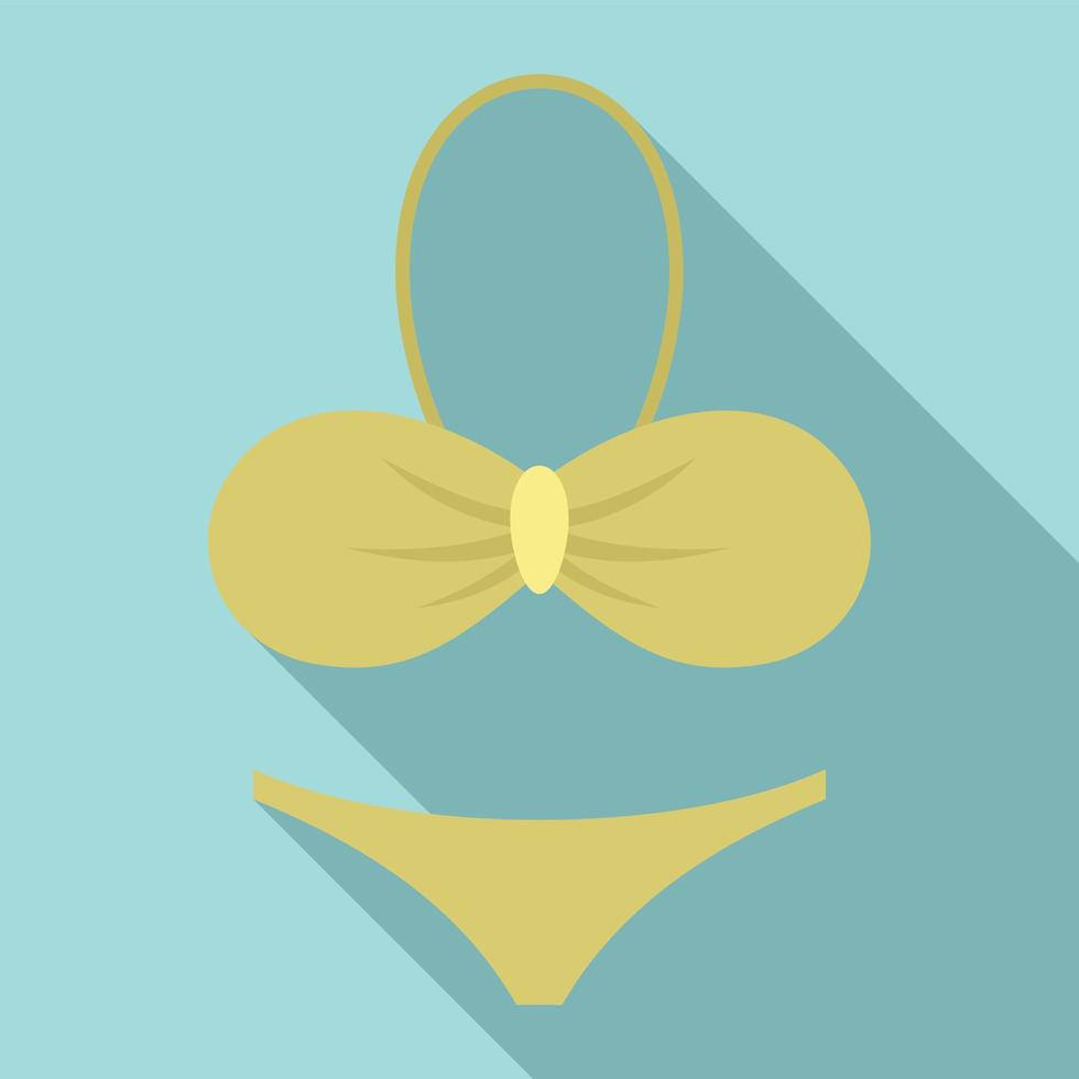 sexy zwempak icoon, vlak stijl vector
