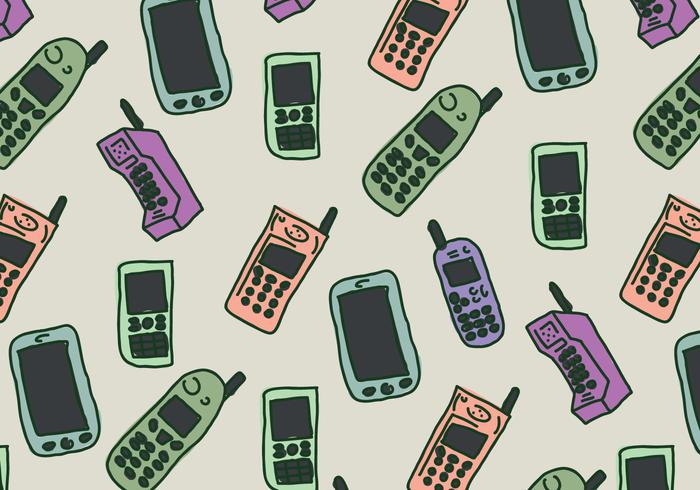 Vintage Telephone Pattern vector