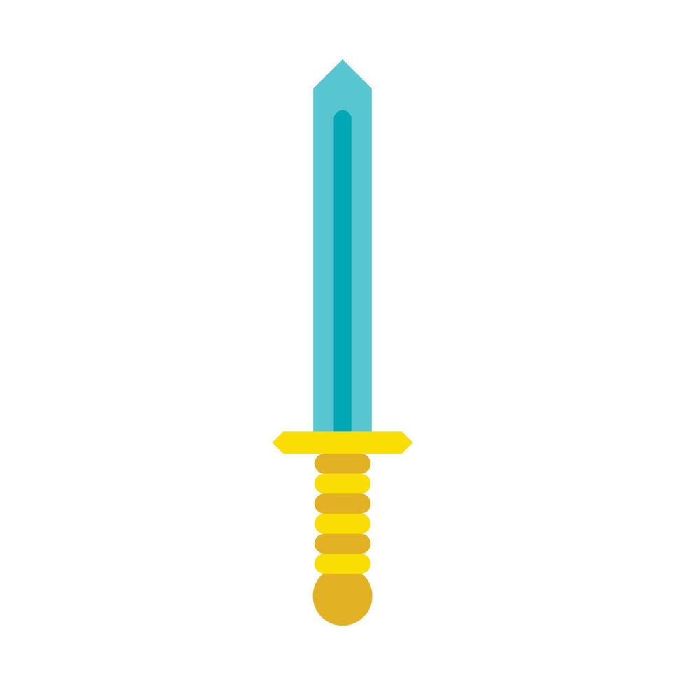 zwaard icoon in vlak stijl vector