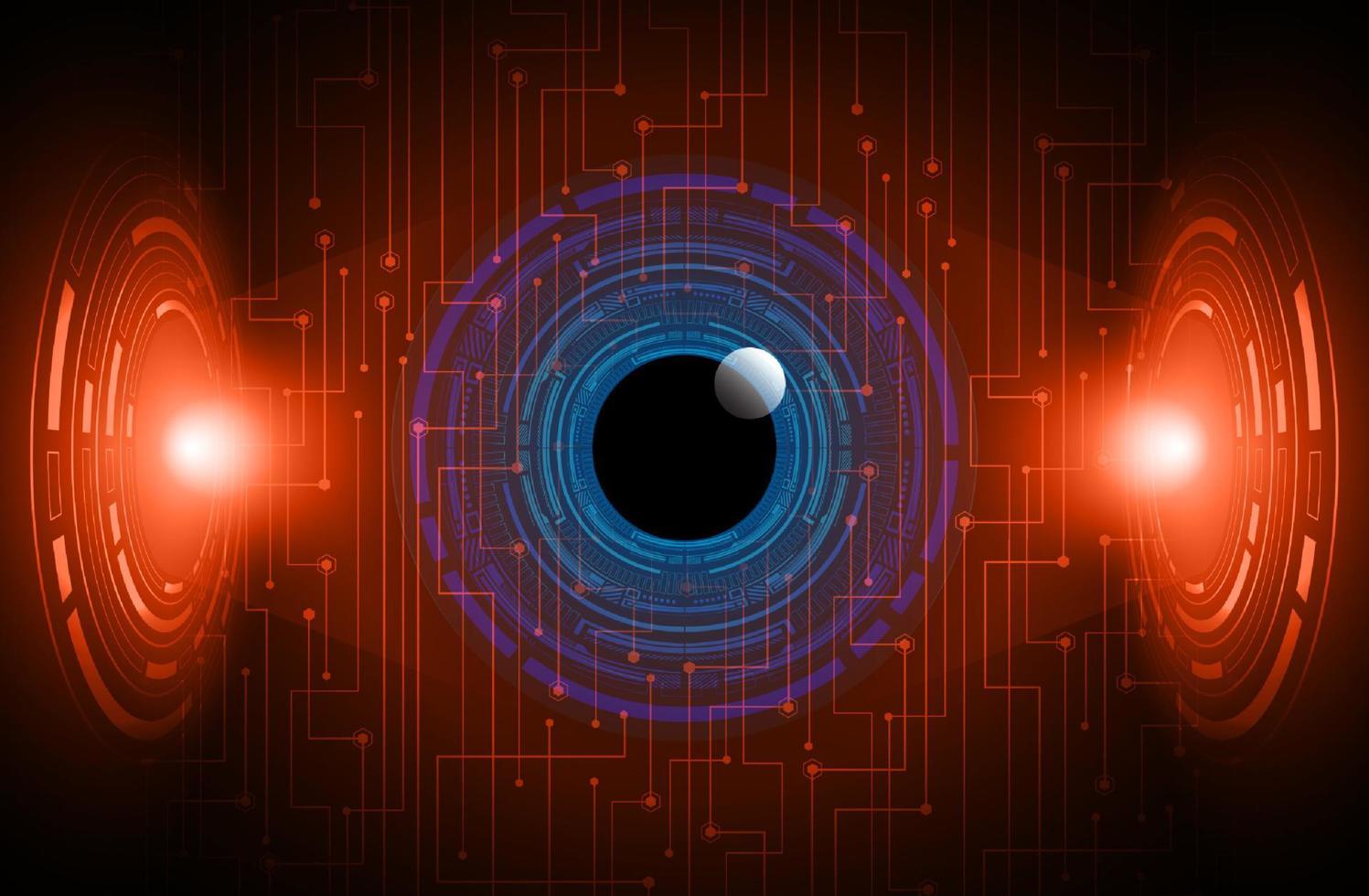 modern oog holograaf Aan technologie achtergrond vector