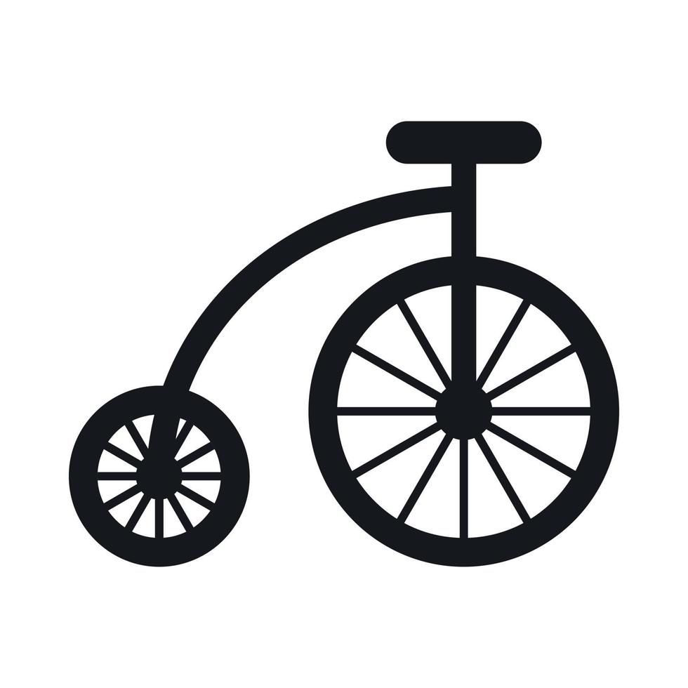 kinderen fiets icoon, gemakkelijk stijl vector