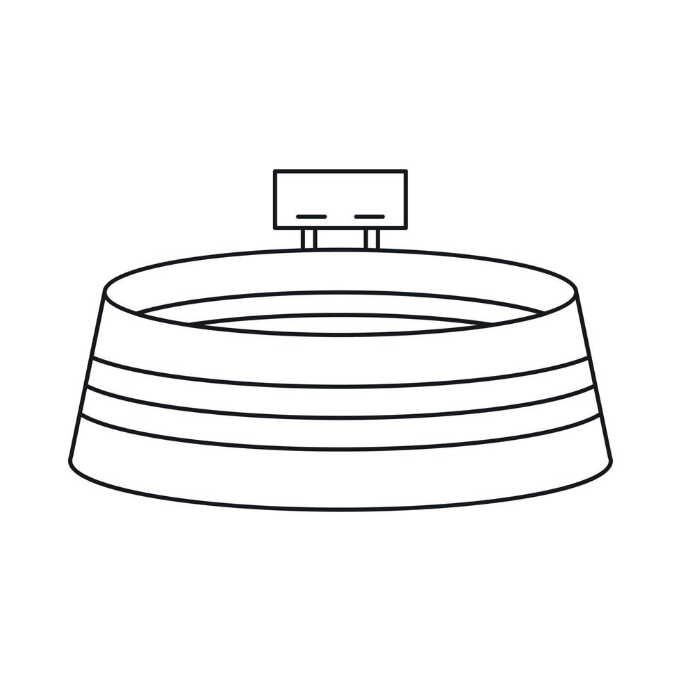 stadion icoon in schets stijl vector