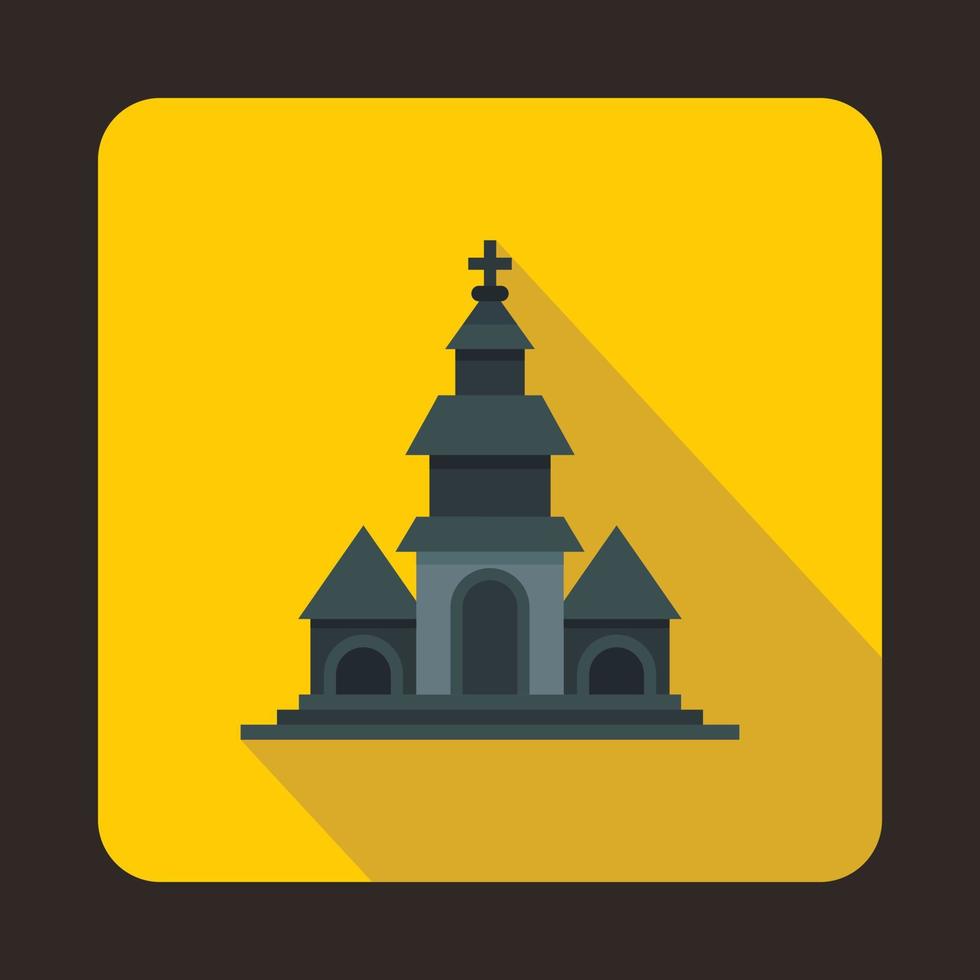 kerk icoon in vlak stijl vector