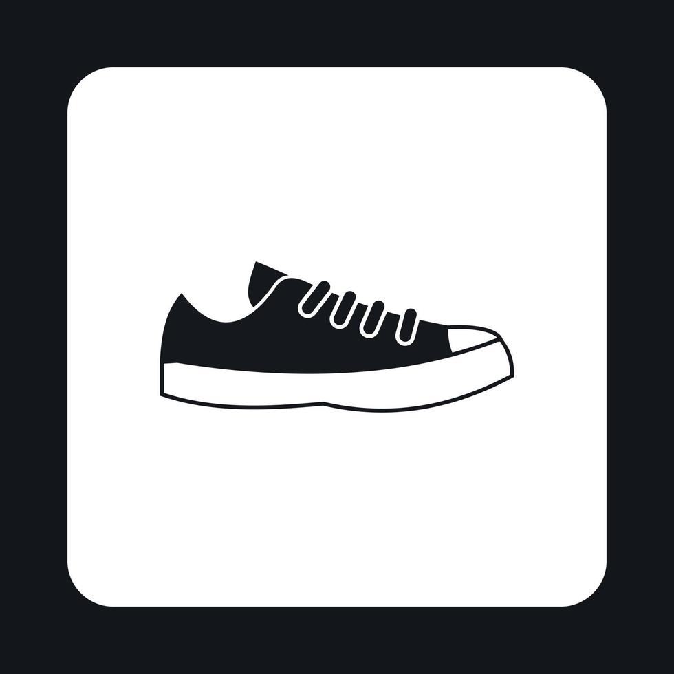 sportschoenen icoon, gemakkelijk stijl vector