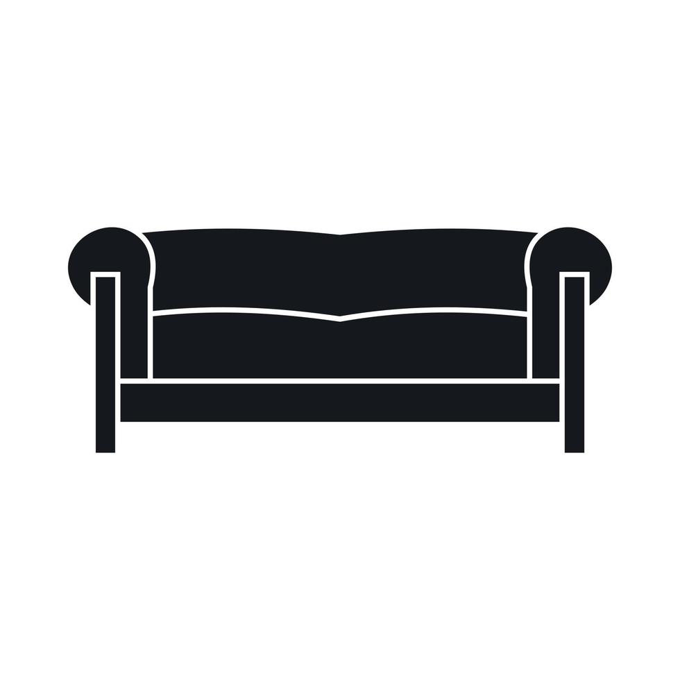 sofa icoon, gemakkelijk stijl vector