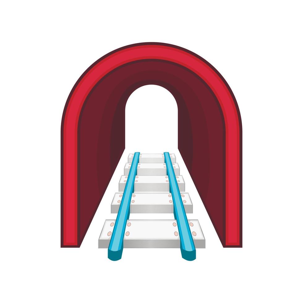 rails icoon, tekenfilm stijl vector