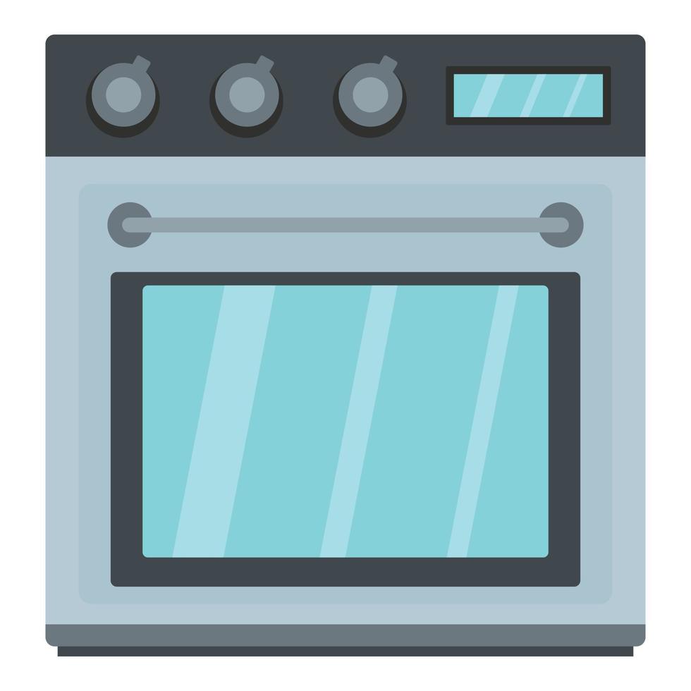 elektrisch oven icoon, tekenfilm stijl vector