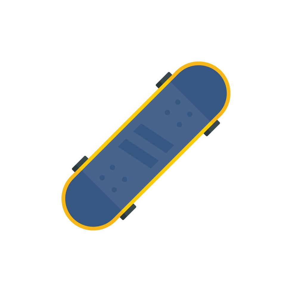 schuurpapier skateboard icoon, vlak stijl vector