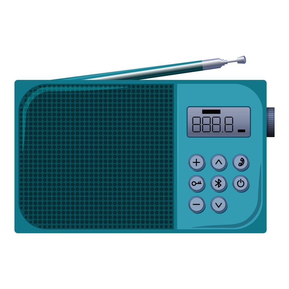 modern radio icoon, tekenfilm stijl vector