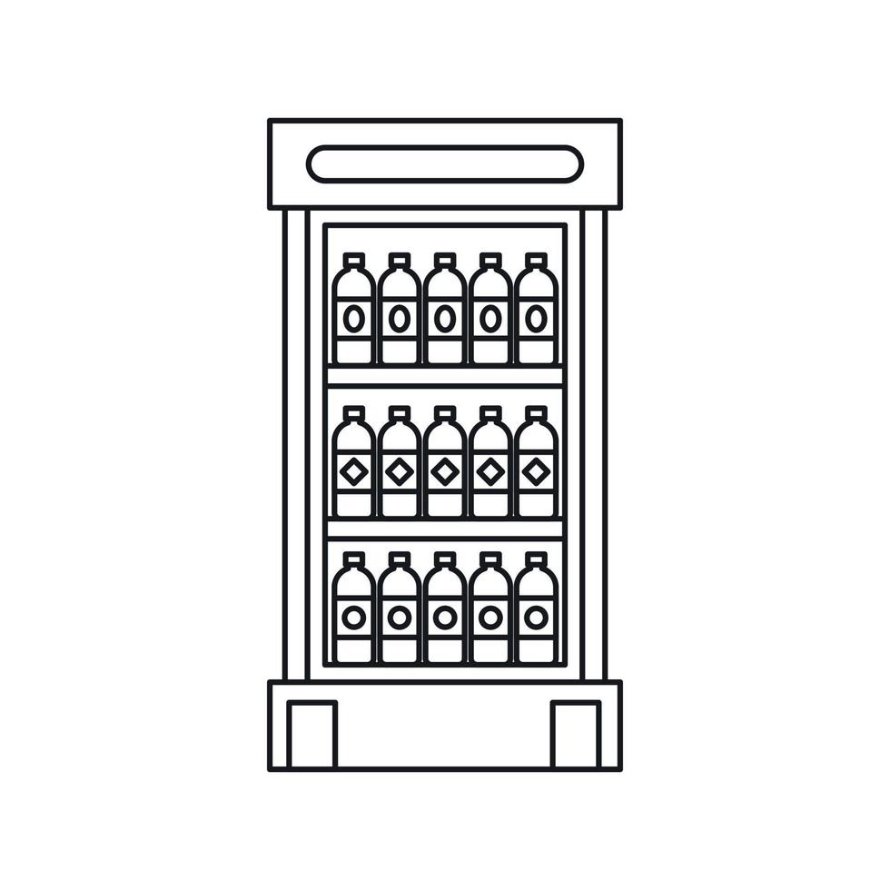 koelkast met versnaperingen drankjes icoon vector