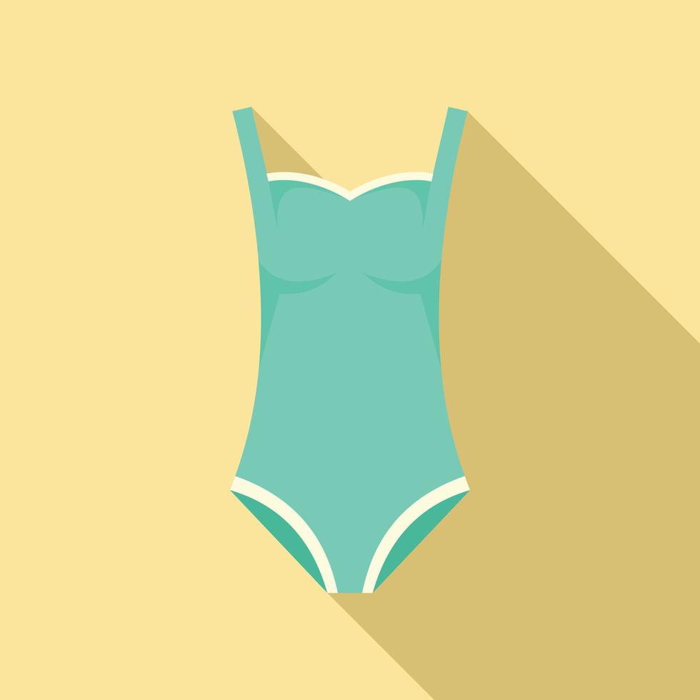 strand zwempak icoon, vlak stijl vector
