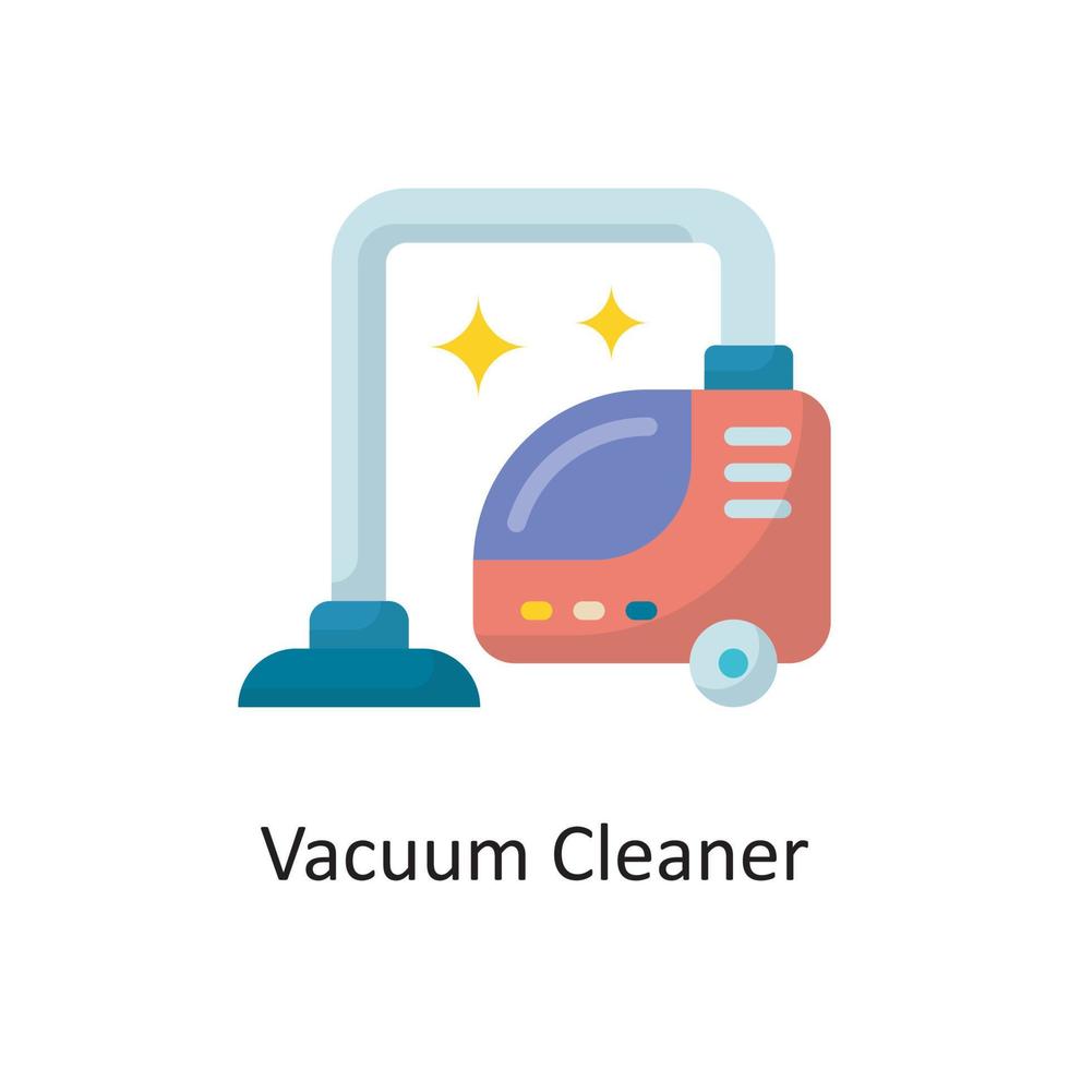 vacuüm schoonmaakster vector vlak icoon ontwerp illustratie. huishouding symbool Aan wit achtergrond eps 10 het dossier