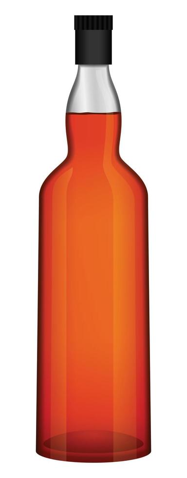 fles van whisky model, realistisch stijl vector