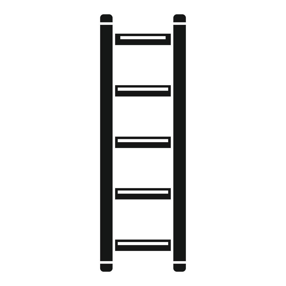 staal ladder icoon, gemakkelijk stijl vector