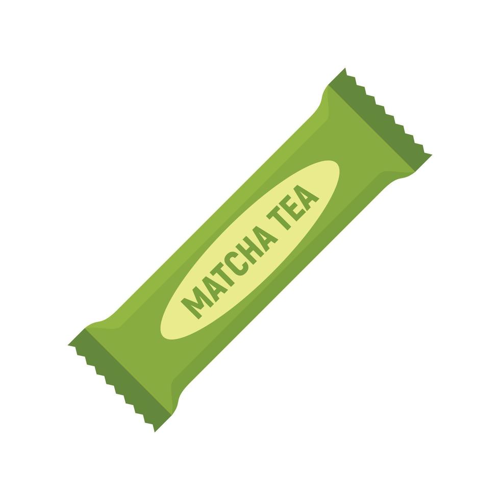 matcha thee bar icoon, vlak stijl vector