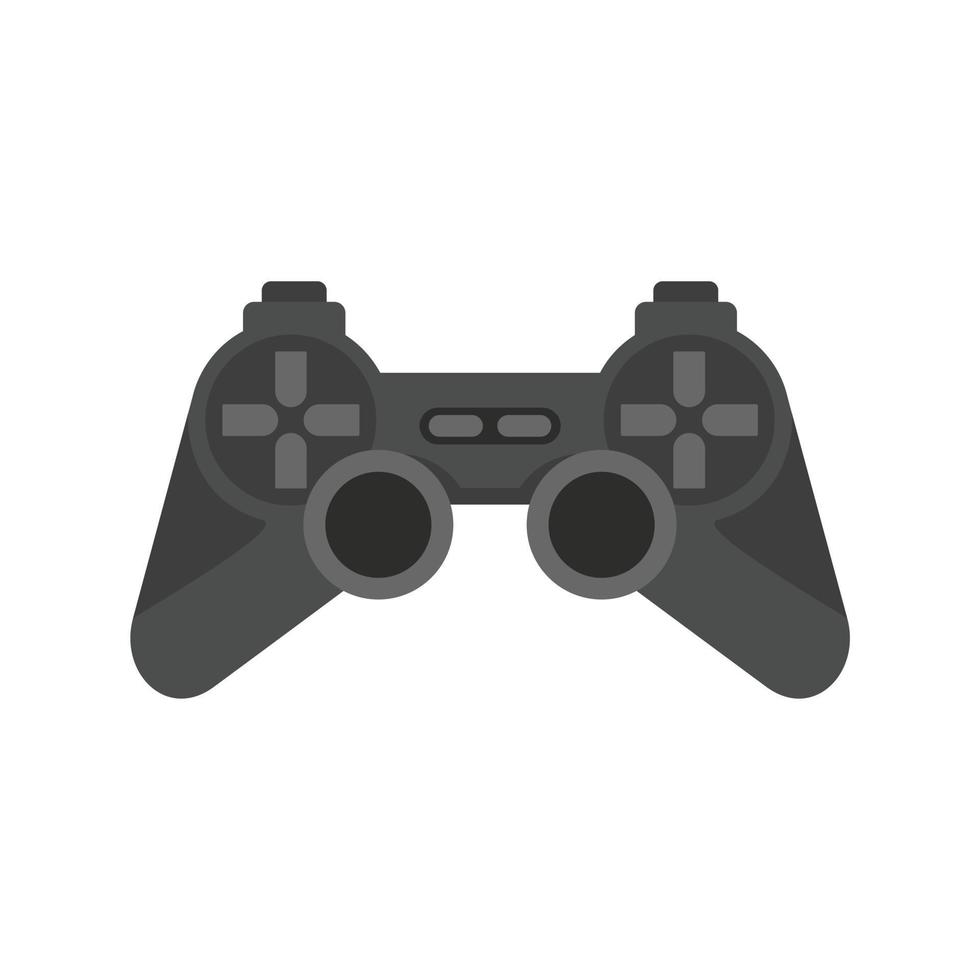 plastic gamepad icoon, vlak stijl vector