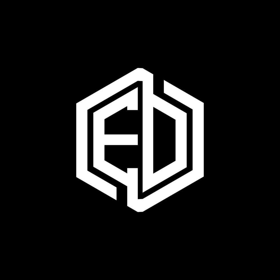 eo brief logo ontwerp in illustratie. vector logo, schoonschrift ontwerpen voor logo, poster, uitnodiging, enz.