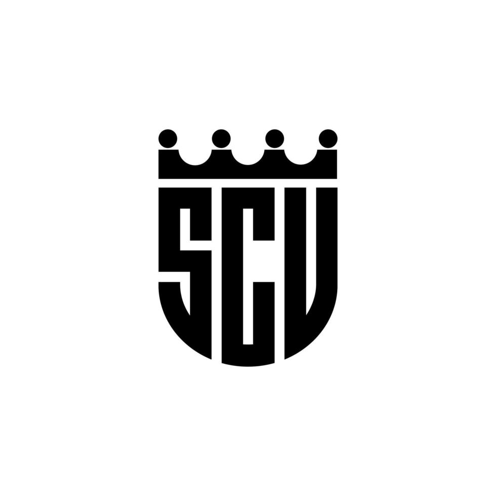 scu brief logo ontwerp in illustratie. vector logo, schoonschrift ontwerpen voor logo, poster, uitnodiging, enz.