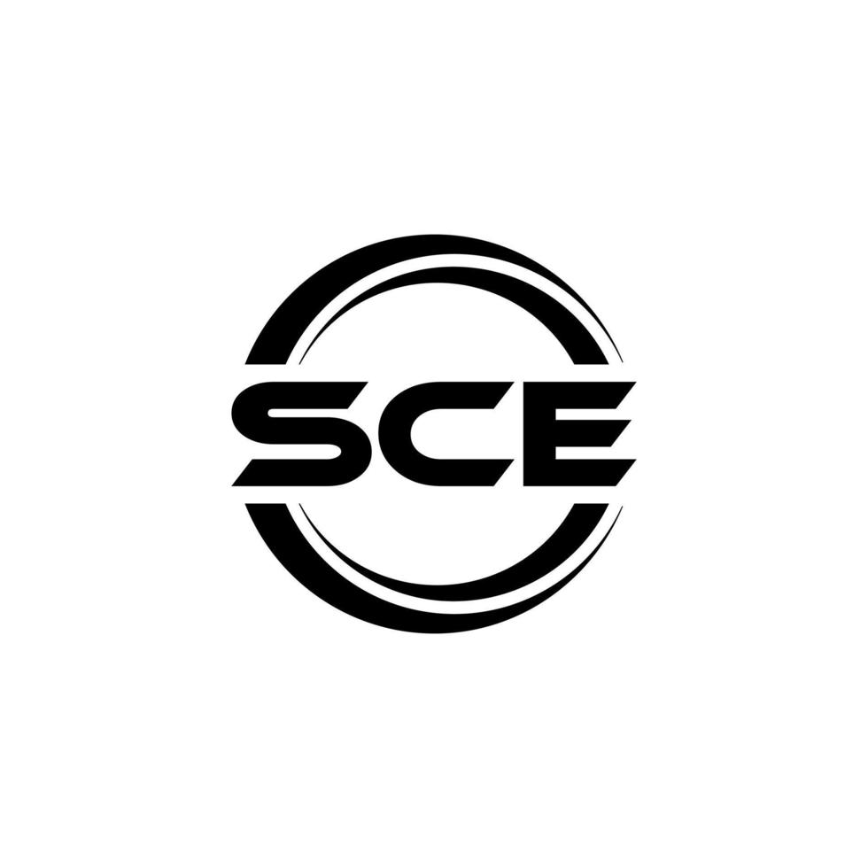 sce brief logo ontwerp in illustratie. vector logo, schoonschrift ontwerpen voor logo, poster, uitnodiging, enz.