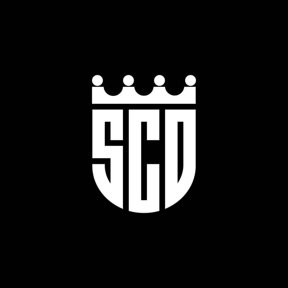 scd brief logo ontwerp in illustratie. vector logo, schoonschrift ontwerpen voor logo, poster, uitnodiging, enz.