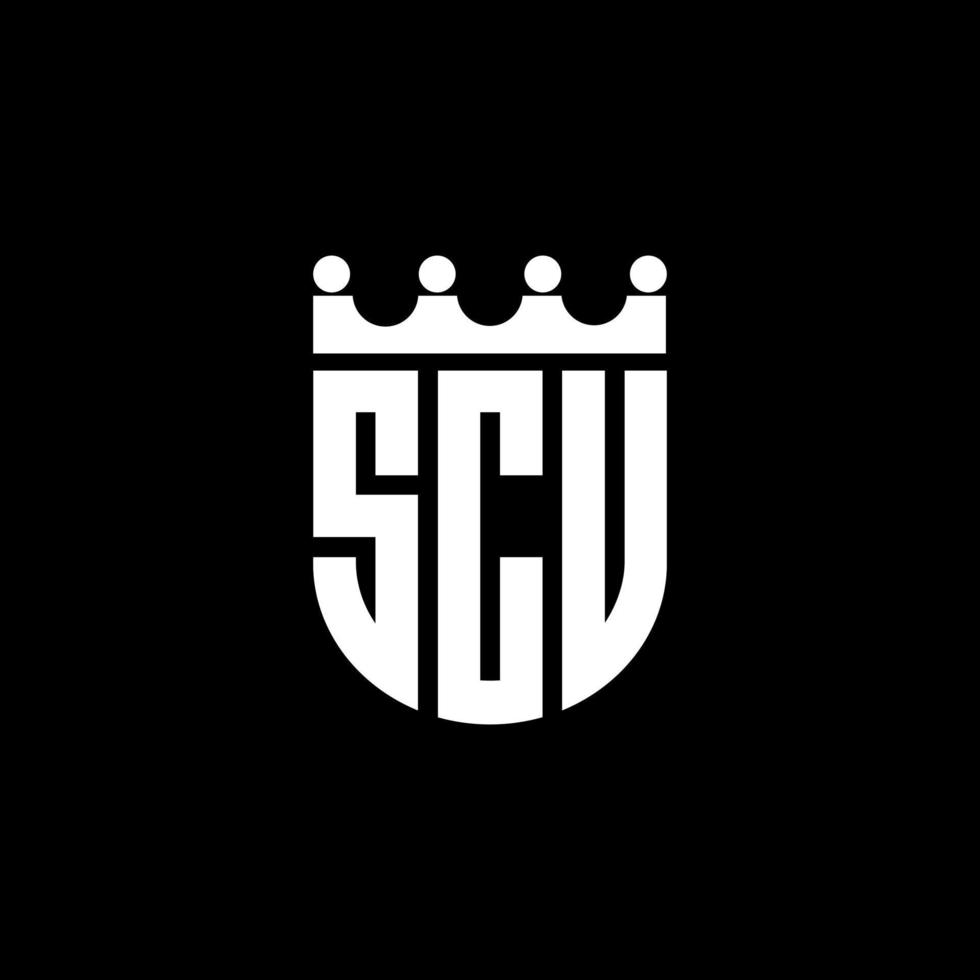 scu brief logo ontwerp in illustratie. vector logo, schoonschrift ontwerpen voor logo, poster, uitnodiging, enz.