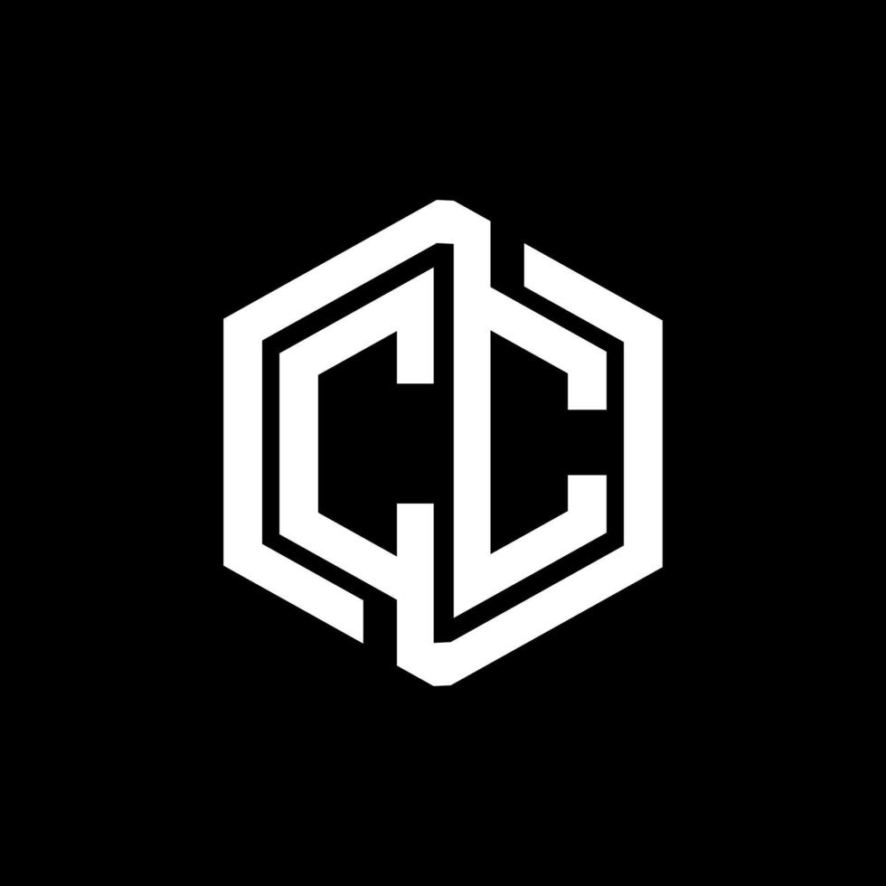 cc brief logo ontwerp in illustratie. vector logo, schoonschrift ontwerpen voor logo, poster, uitnodiging, enz.