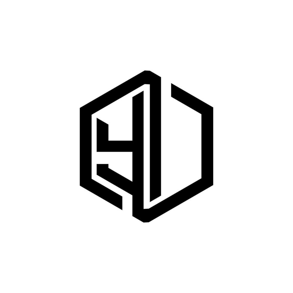 yi brief logo ontwerp in illustratie. vector logo, schoonschrift ontwerpen voor logo, poster, uitnodiging, enz.