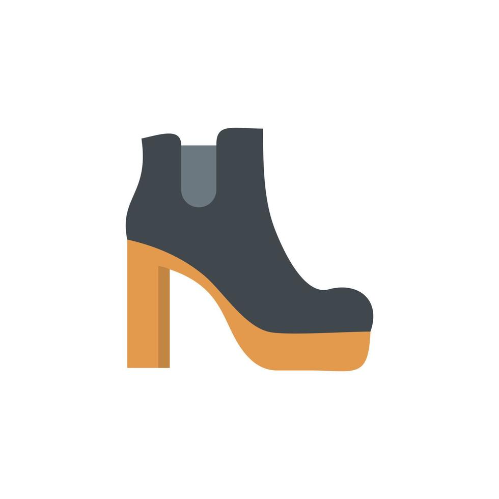vrouw schoenen icoon vector vlak