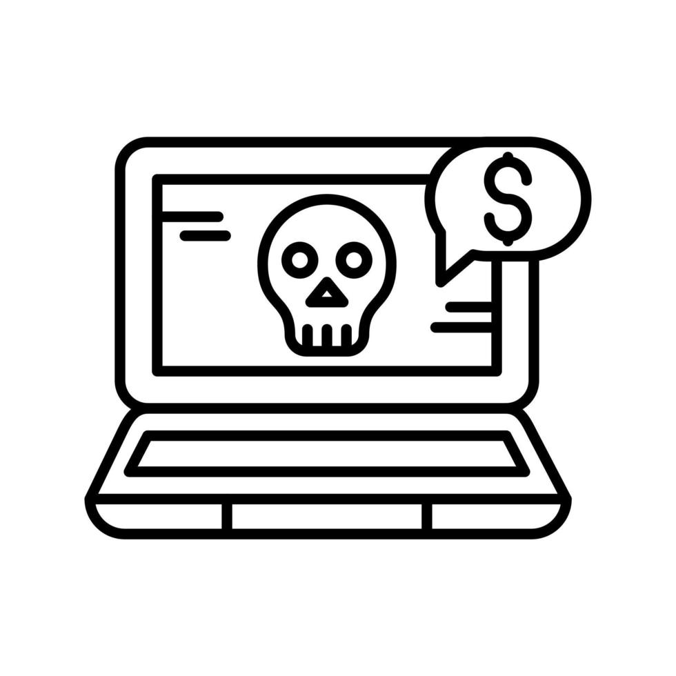 online fraude vector icoon